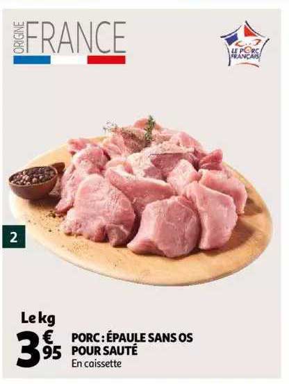porc : épaule sans os pour sautés