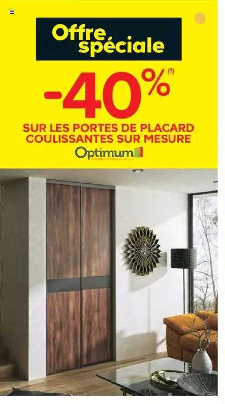portes de placard coulissantes sur mesure optimum