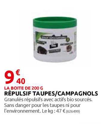 répulsif taupes - campagnols