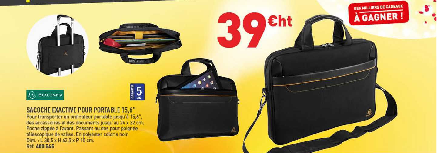 Sacoche Exactive Pour Portable 15,6" Exacompta