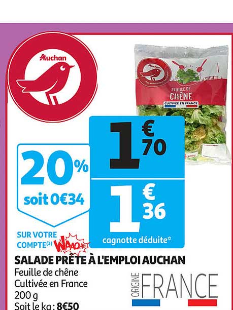Salade Prete A L'emploi Auchan