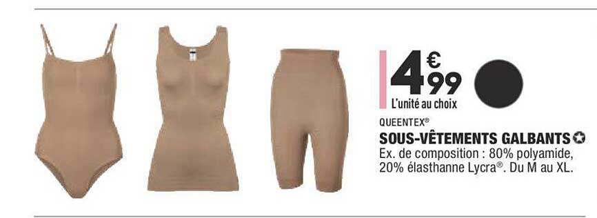 sous-vêtements galbants queentex
