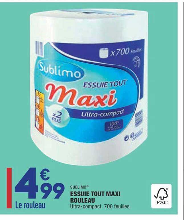 Sublimo Essuie Tout Maxi Rouleau