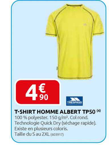 t-shirt homme albert tp50