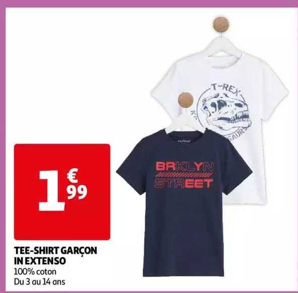 tee-shirt garçon in extenso