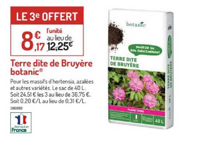 terre dite de bruyère botanic