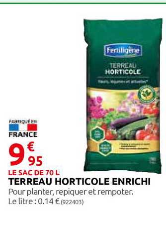 terreau horticole enrichi