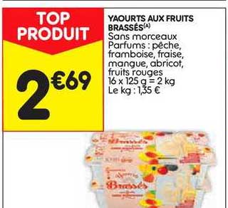 Yaourts Aux Fruits Brassés