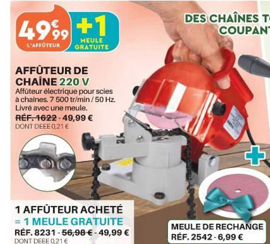 Affûteur De Chaîne 220v 1 Affûteur Acheté = 1 Meule Gratuite