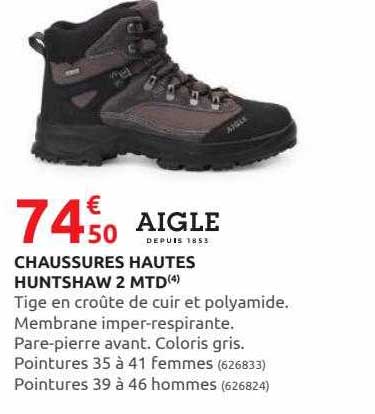 aigle chaussures hautes huntshaw 2 mtd