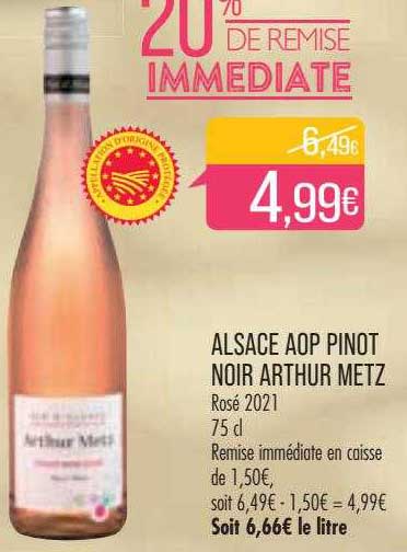 alsace aop pinot noir arthur metz