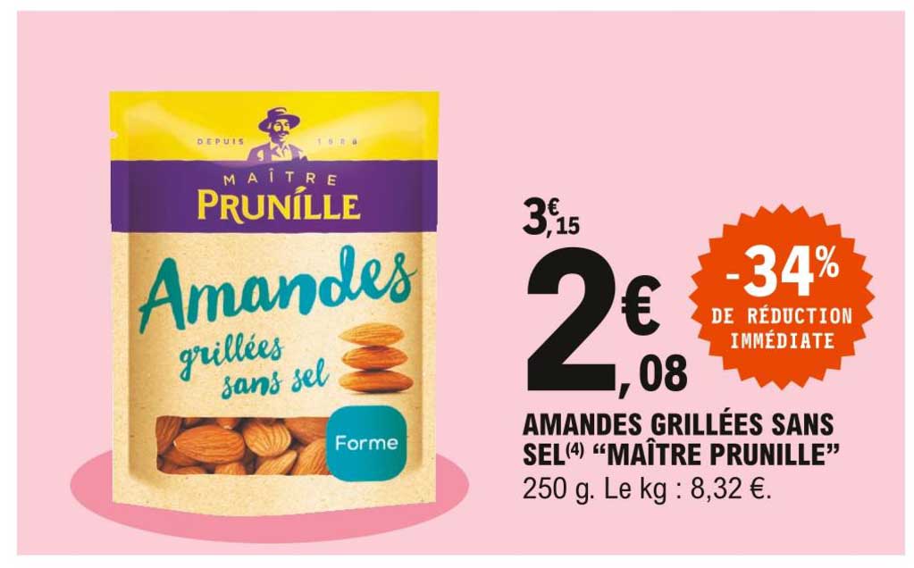 amande grillées sans sel "maître prunille"