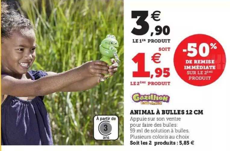 animal à bulles 12 cm gazillion