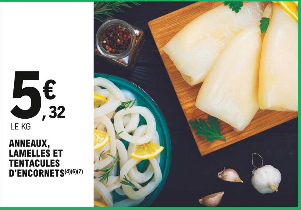 Anneaux, Lamelles Et Tentacules D'encornets