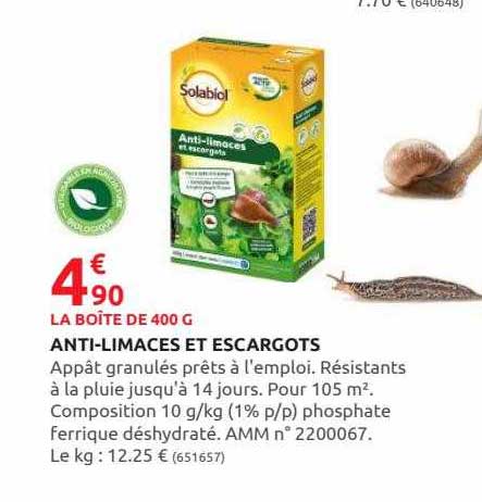 anti-limaces et escargots