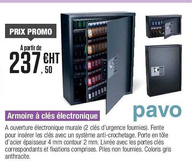 armoire à clés électronique pavo