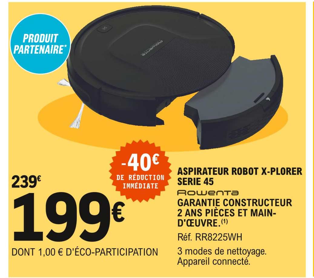 aspirateur robot x-plorer serie 45 rowenta