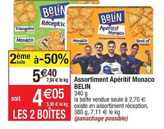 Assortiment Apéritif Monaco Belin