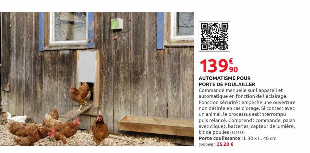 automatisme pour porte de poulailler