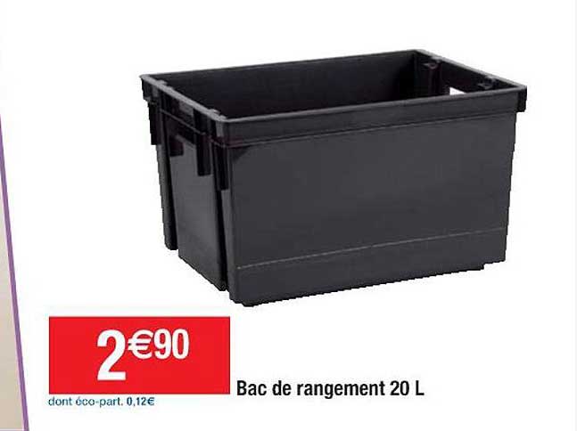 Bac De Rangement 20 L