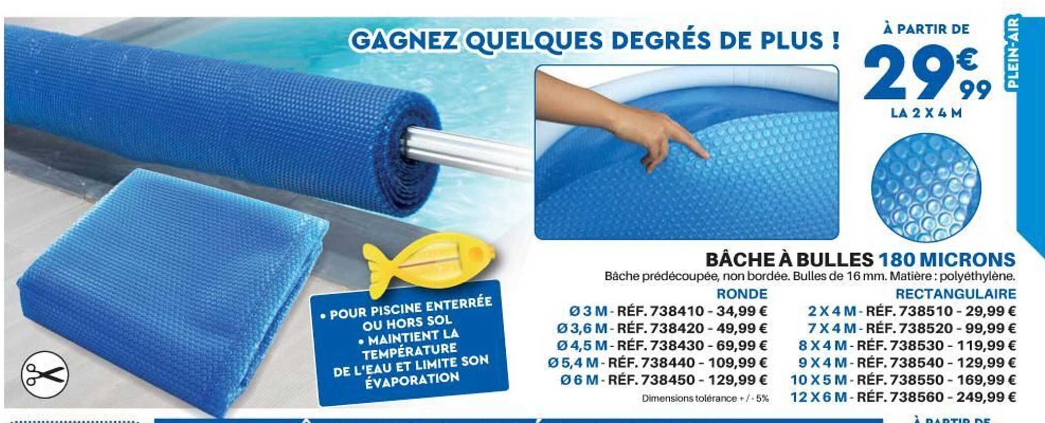 Bâche à Bulles 180 Microns