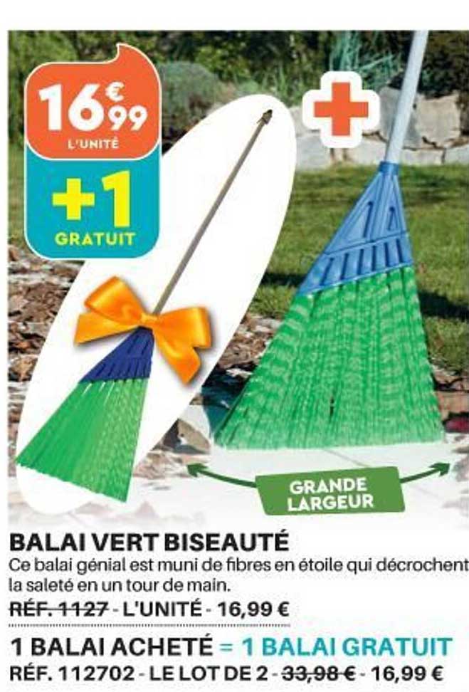 balai vert biseauté