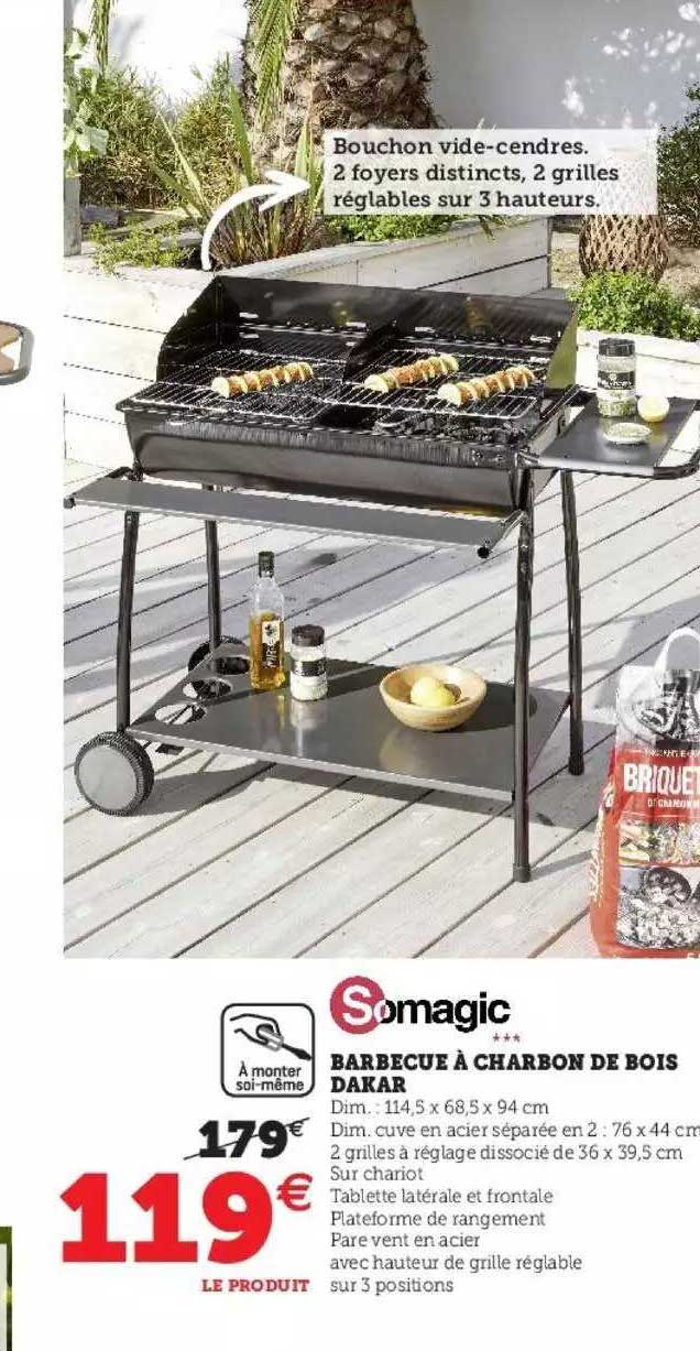 barbecue à charbon de bois dakar somagic