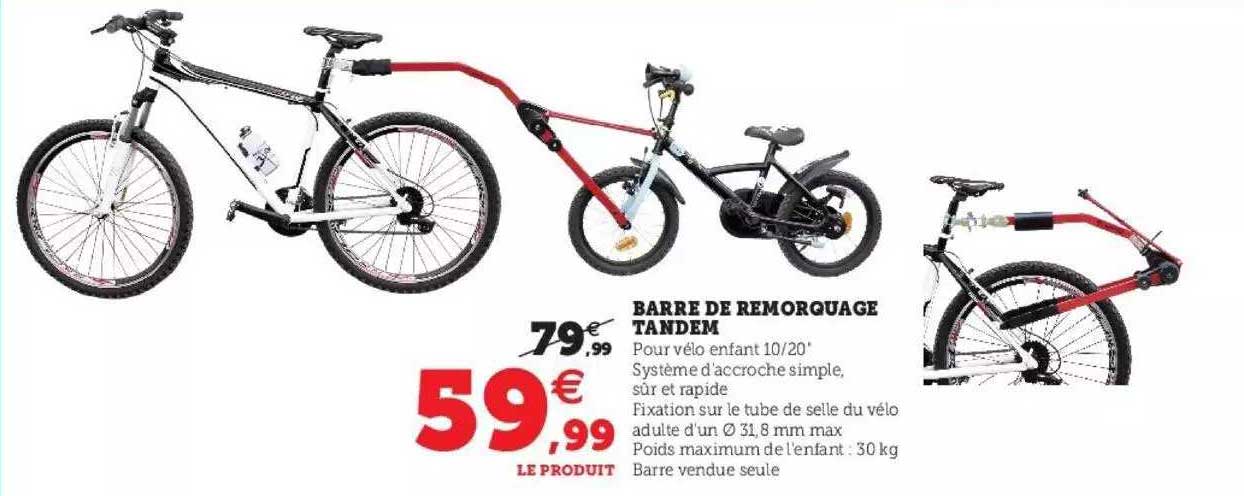 barre de remorquage tandem