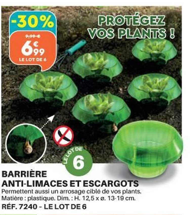 barrière anti-limaces et escargots