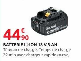 batterie li-ion 18 v 3 ah makita