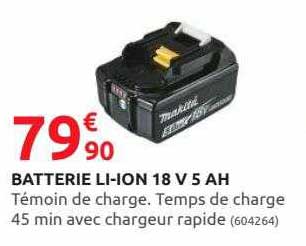 batterie li-ion 18 v 5 ah makita