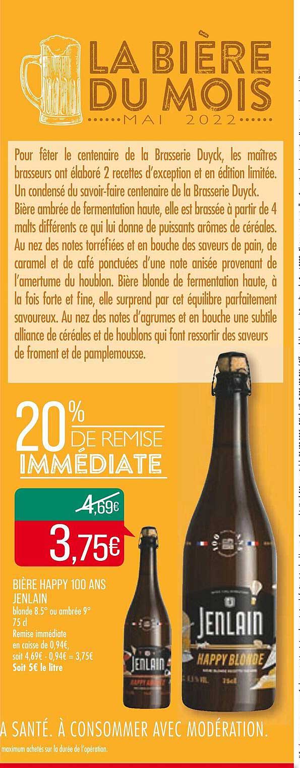 bière happy 100 ans jenlain