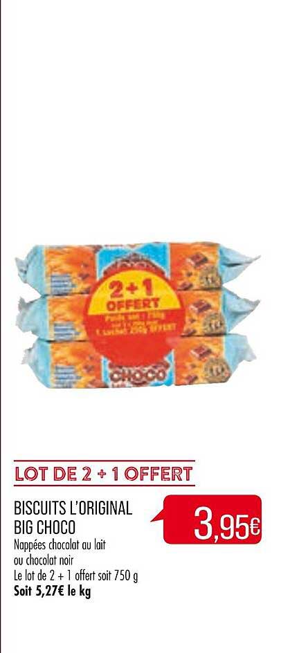 biscuits l'original big choco