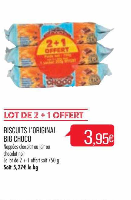 Biscuits L'original Big Choco