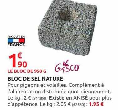 Bloc De Sel Nature Gasco