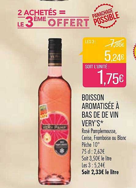boisson aromatisée à bas de vin very's