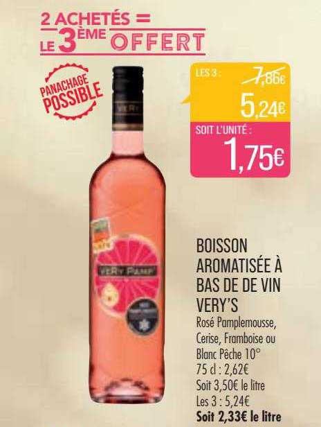 Boisson Aromatisée à Bas De Vin Very's