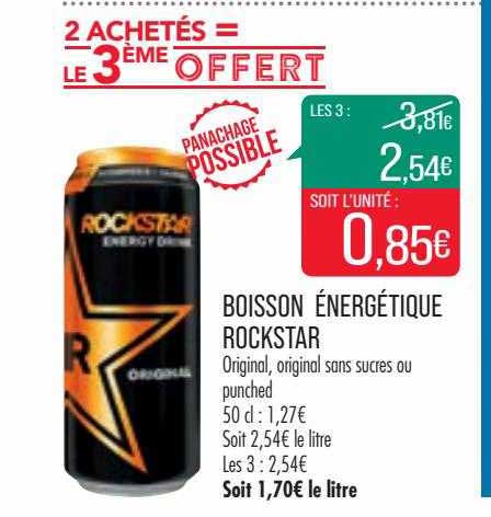 boisson énergétique rockstar