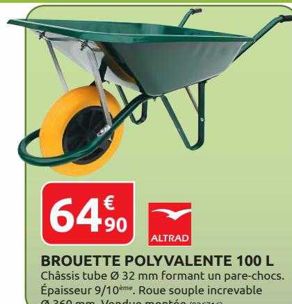 brouette polyvalente 100 l altrad