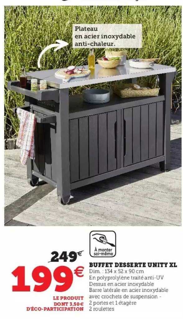 buffet desserte unity xl