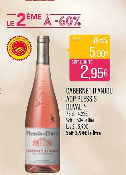cabernet d'anjou aop plessis duval