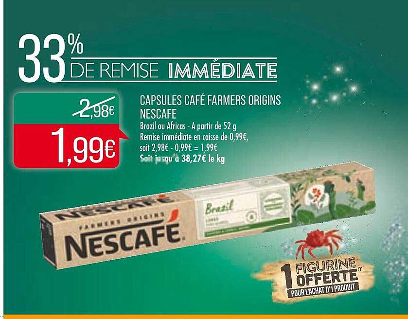 capsules café farmers origins nescafé