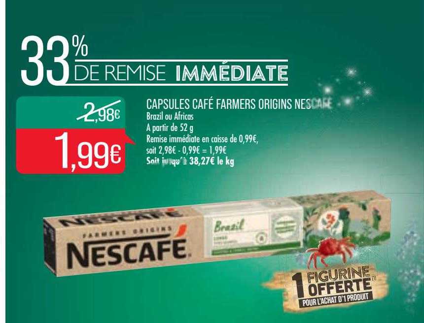 capsules café farmers origins nescafé