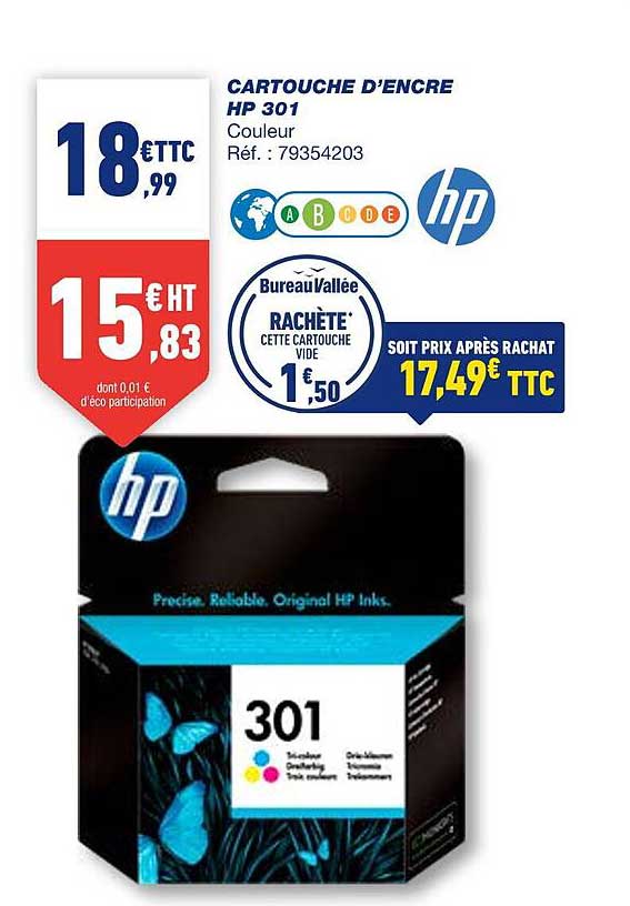 cartouche d'encre hp 301