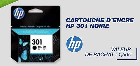cartouche d'encre hp 301 noire