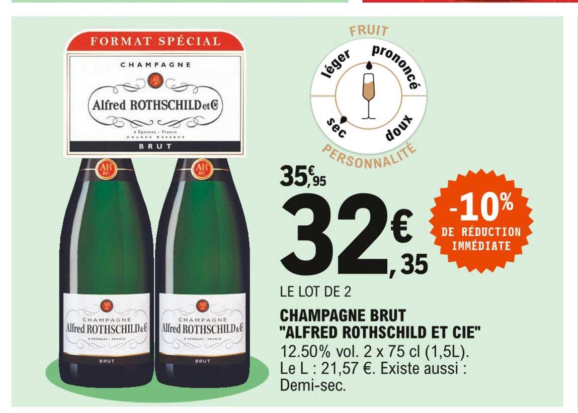champagne brut "alfred rothschild et cie"