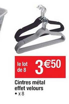 Cintres Métal Effet Velours