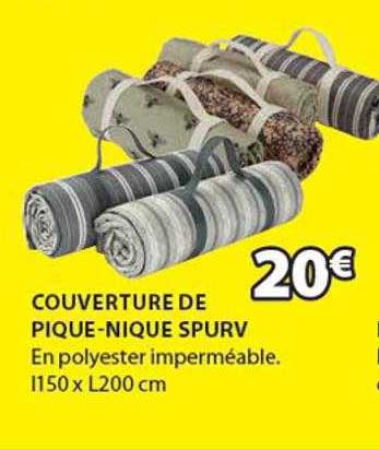 couverture de pique-nique spurv