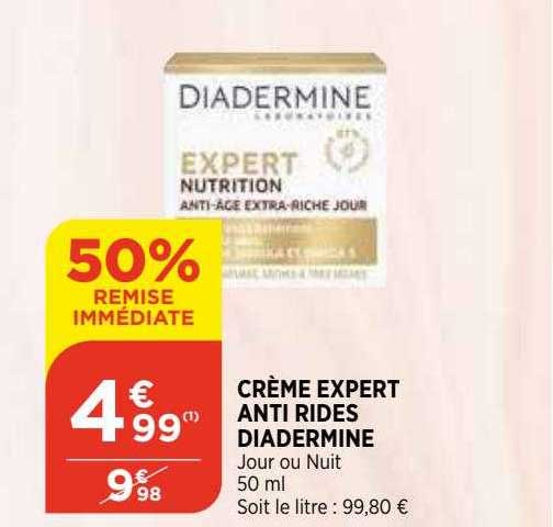 crème expert anti rides diadermine