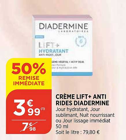 crème lift+ anti rides diadermine